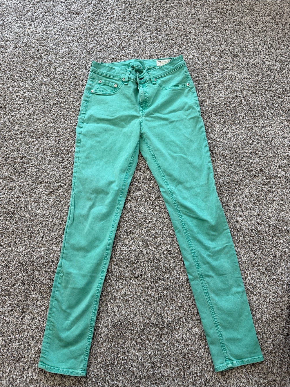 rag & bone Teal Skinny Jeans